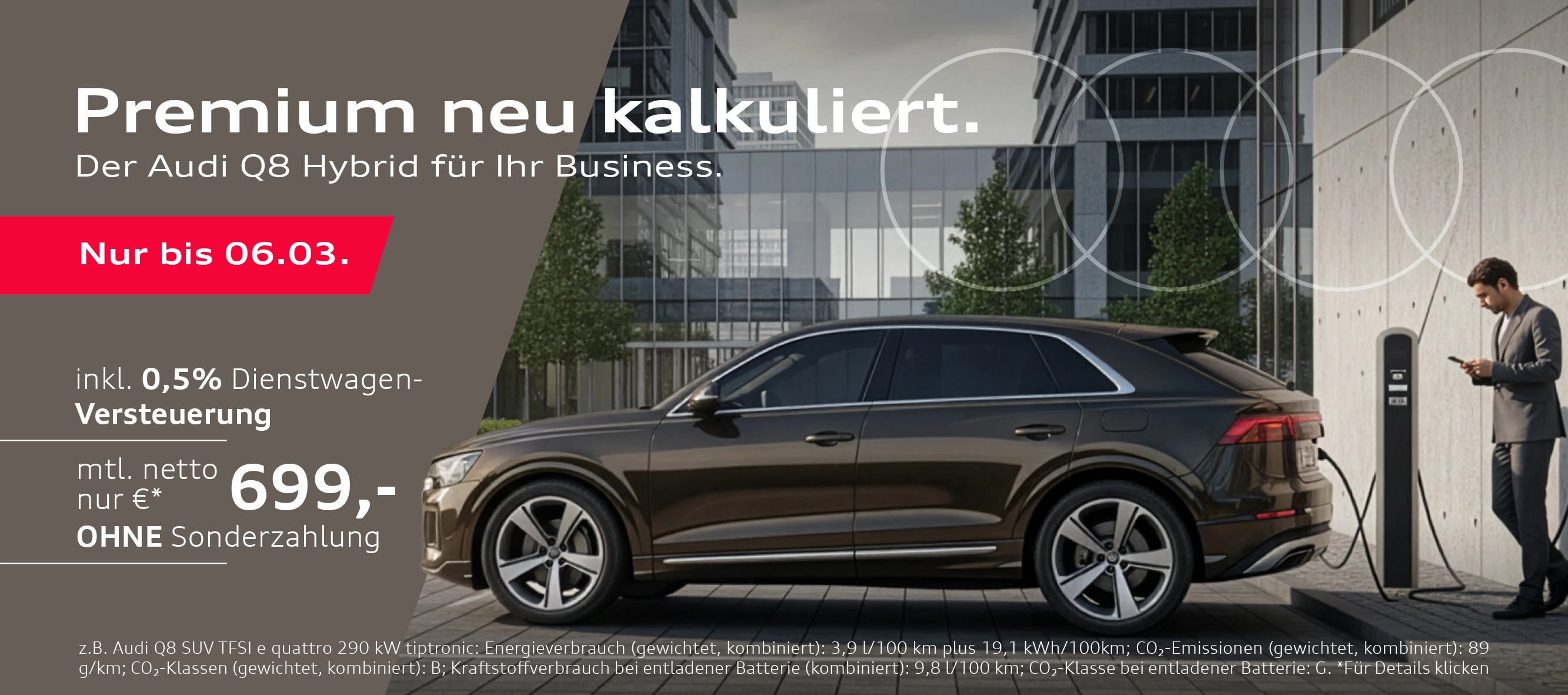 Audi Q8 Hybrid Gewerbeleasing