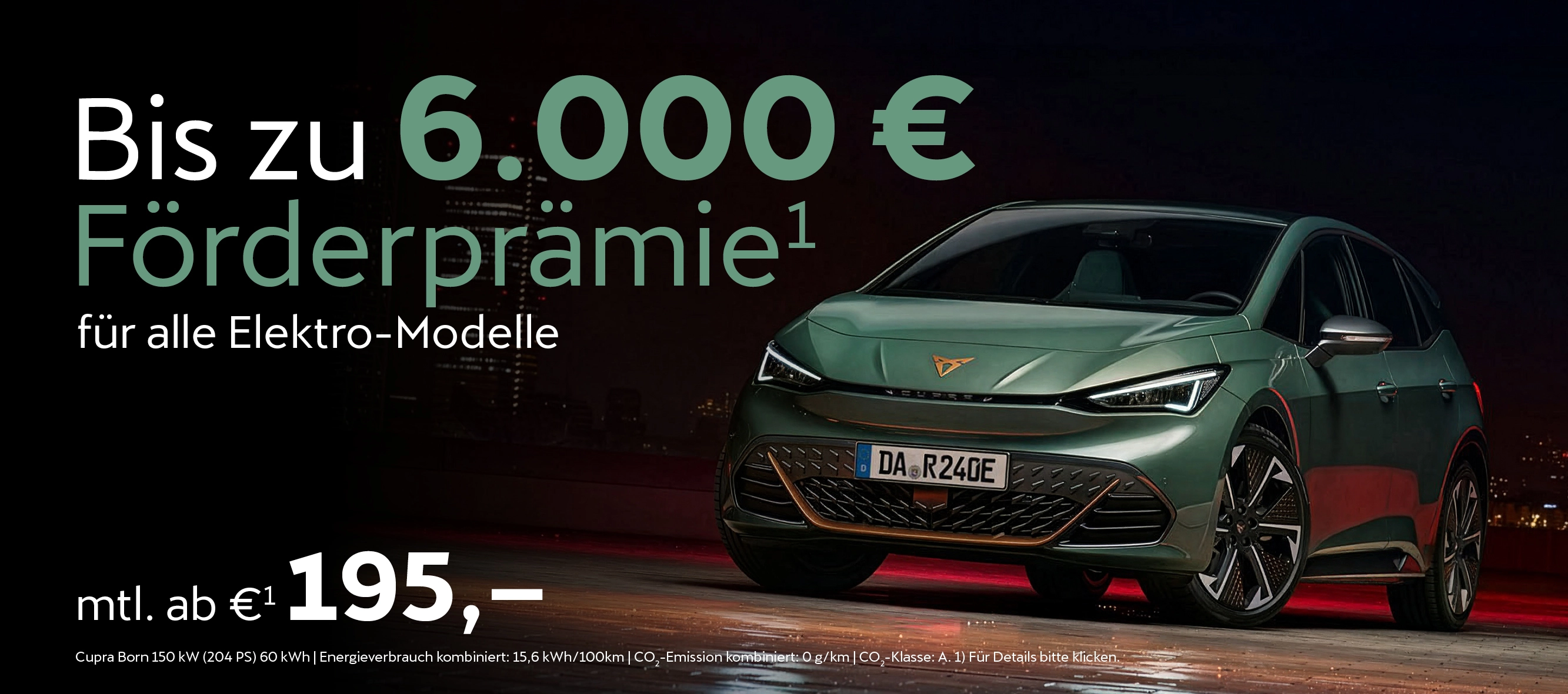 Cupra Elektro Förderprämie