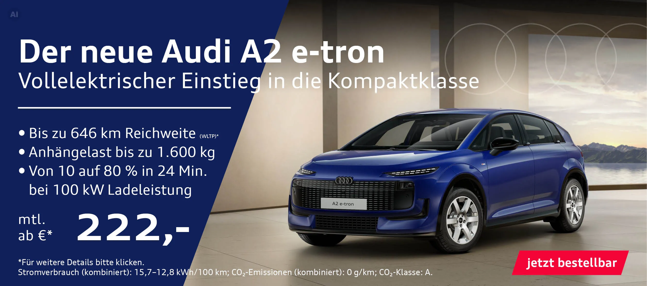 Slider neuer Audi A2 etron