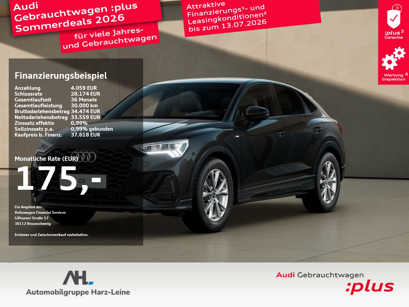 Q3 Sportback 35 TFSI S line 2xKlima ACC AHK AUT
