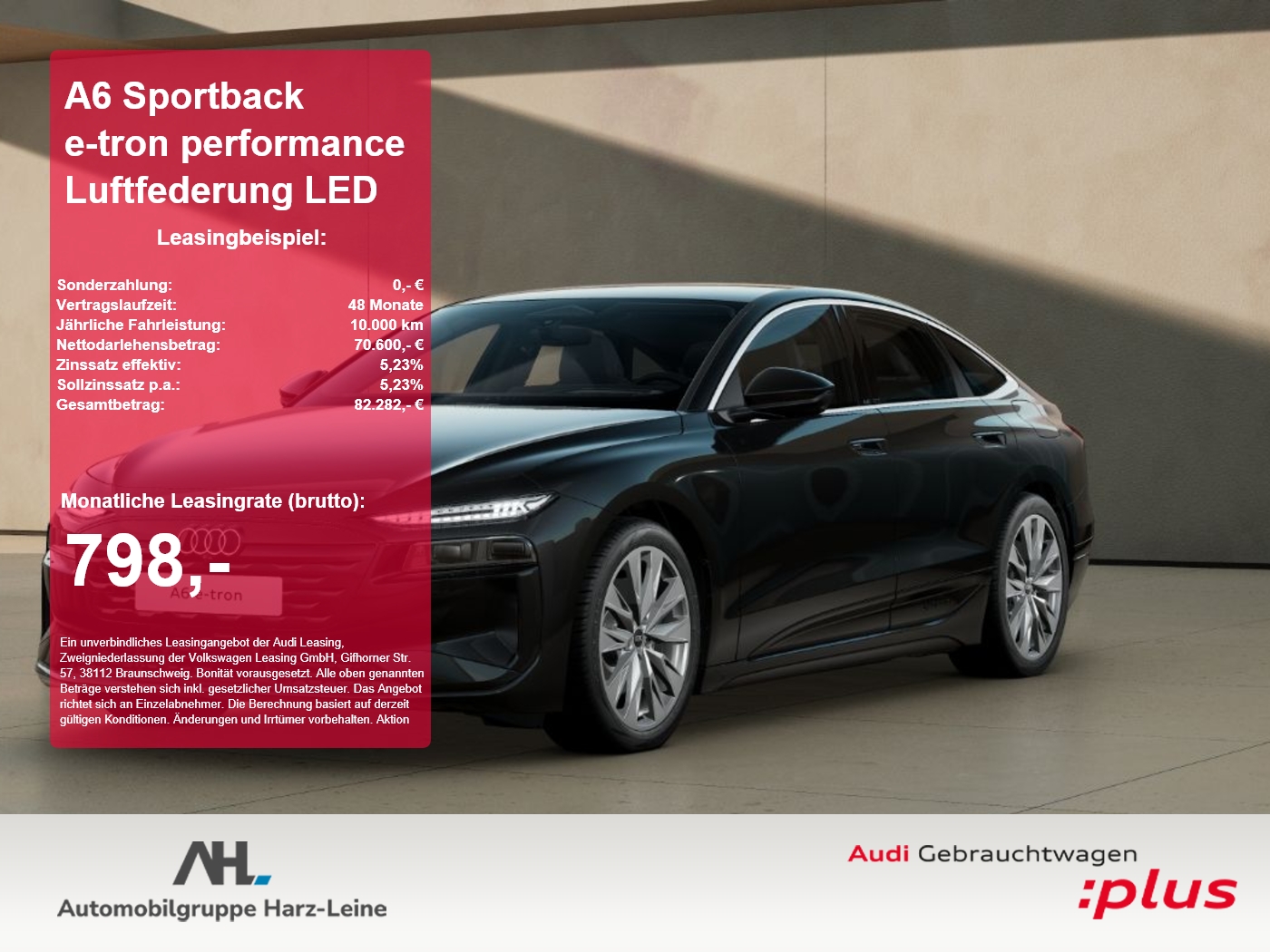 A6 Sportback e-tron performance Luftfederung LED