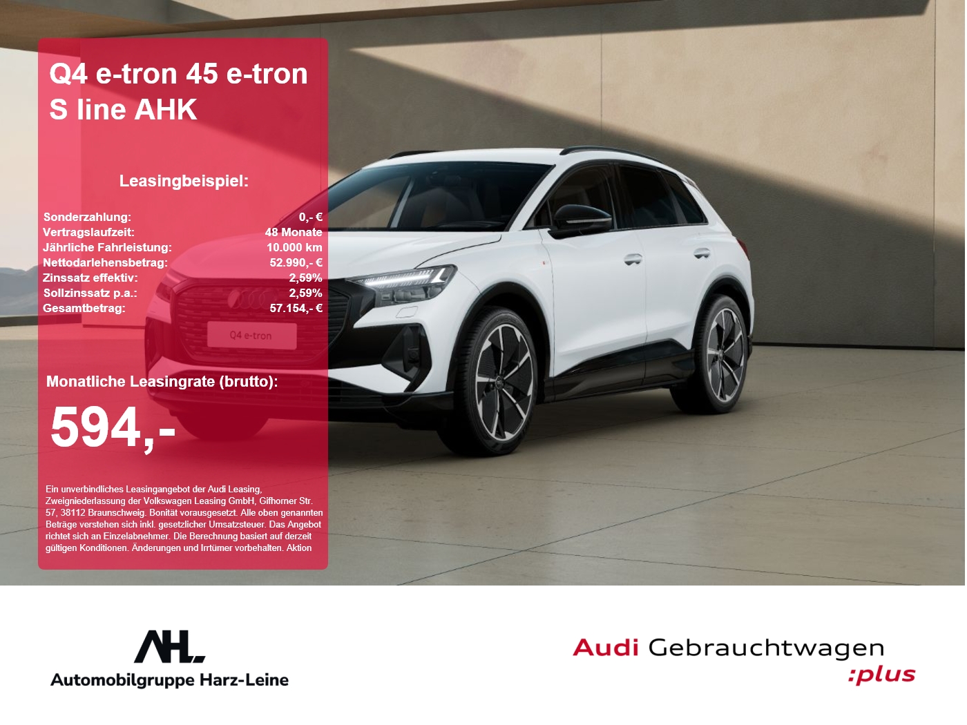 Q4 e-tron 45 e-tron S line AHK 360 ACC AHK AUT