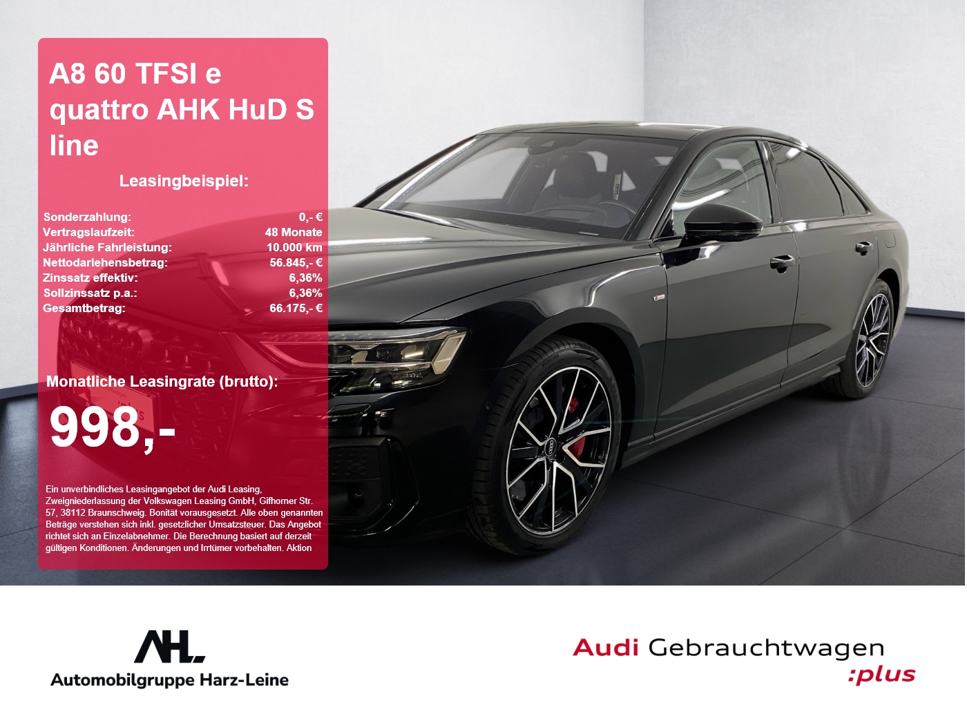A8 60 TFSI e quattro AHK HuD S line 360 3xKlima