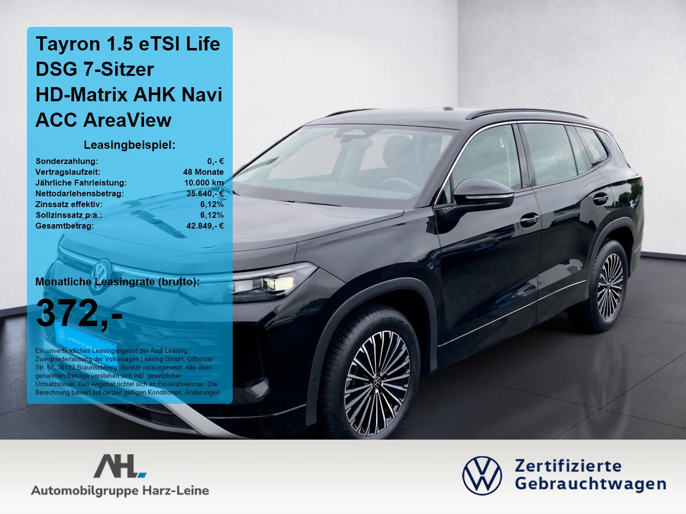 Tayron 1.5 eTSI Life DSG 7-Sitzer HD-Matrix AHK Navi ACC AreaView