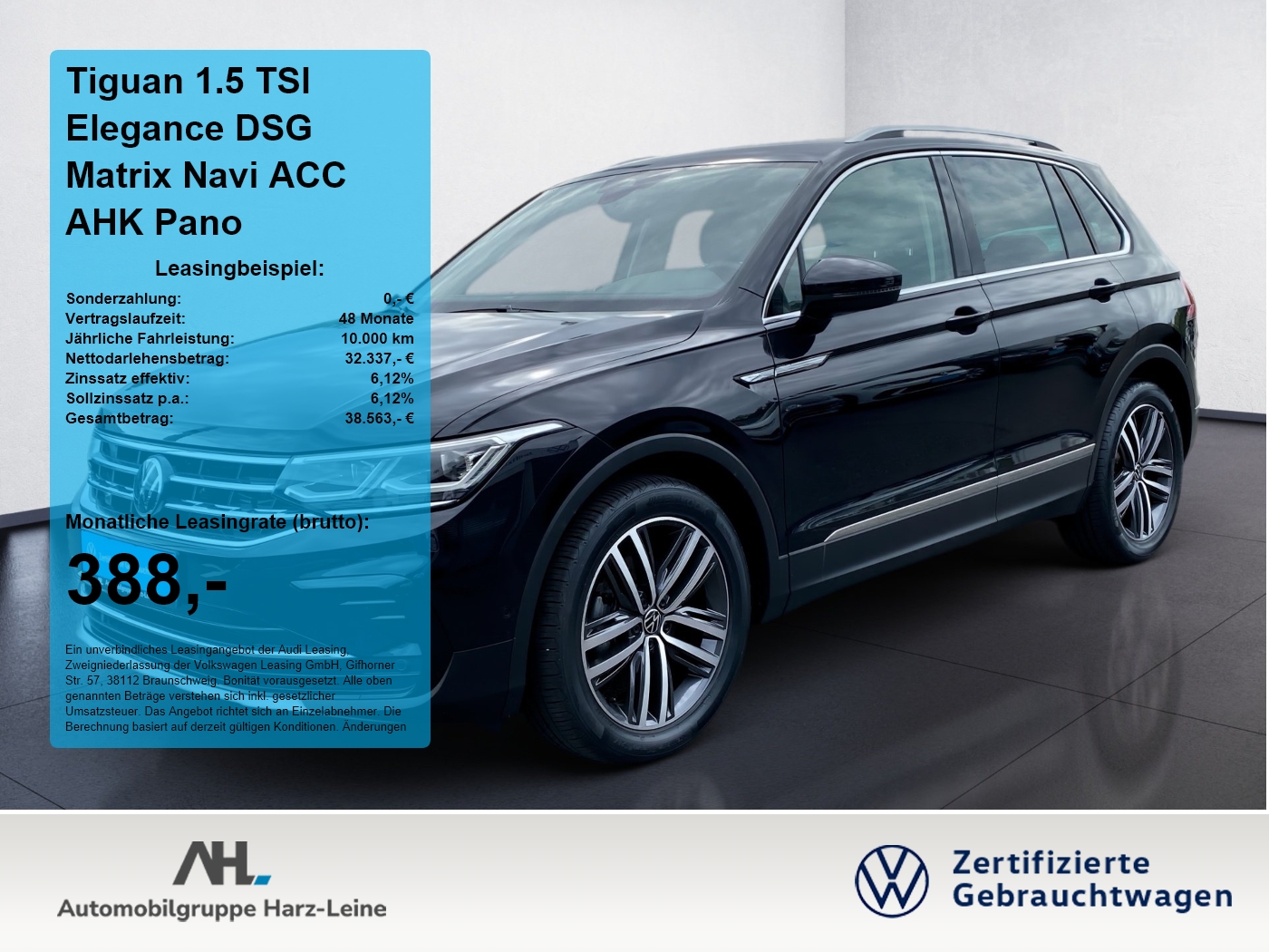 Tiguan 1.5 TSI Elegance DSG Matrix Navi ACC AHK Pano