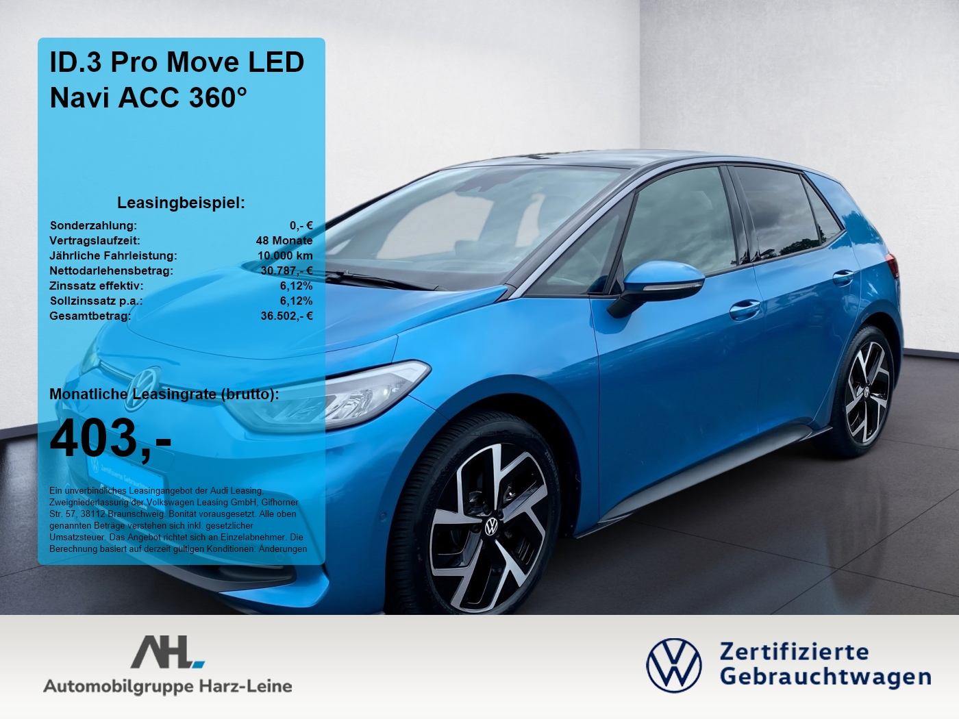ID.3 Pro Move LED Navi ACC 360° 2xKlima 360 ACC