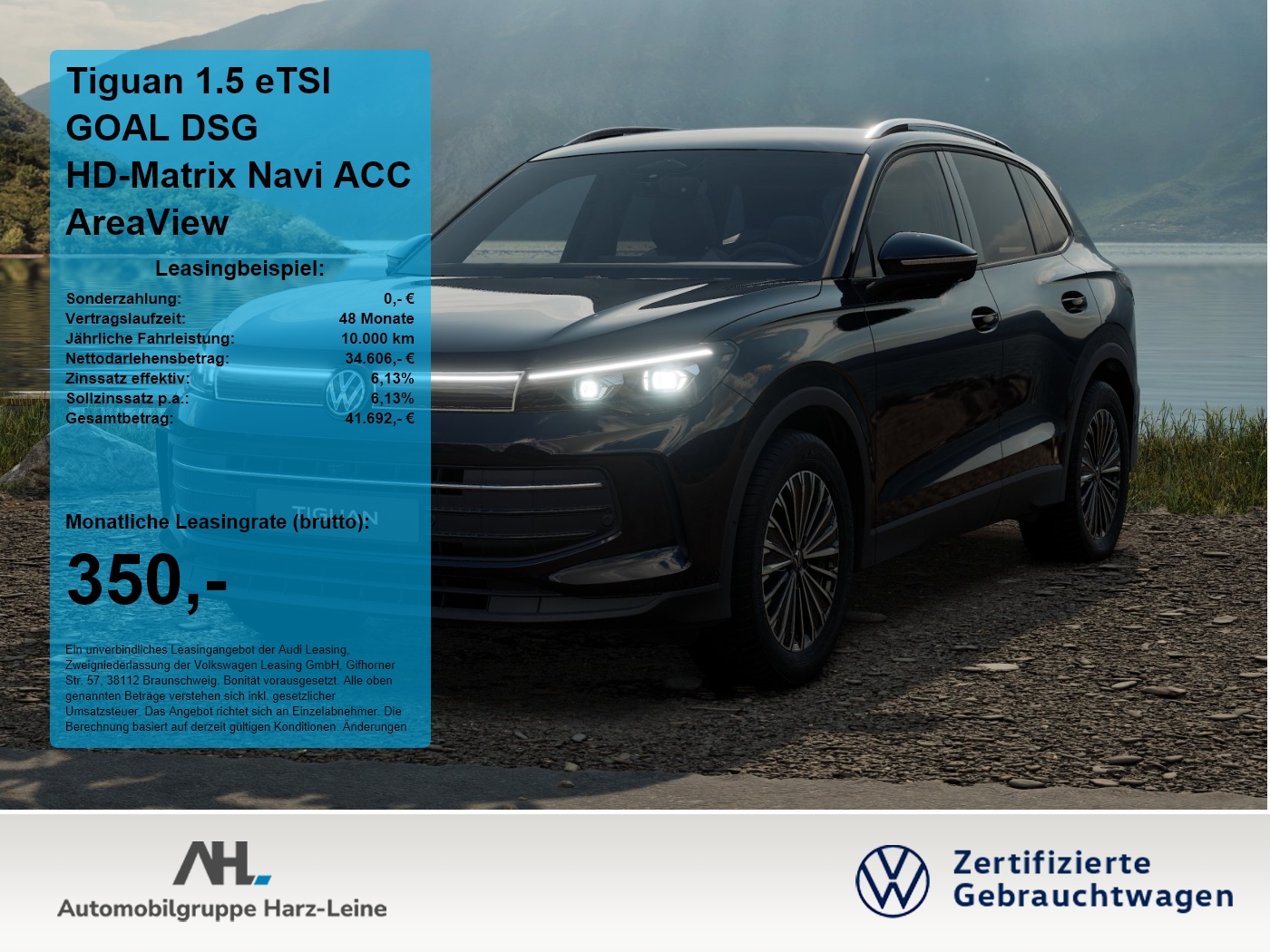 Tiguan 1.5 eTSI GOAL DSG HD-Matrix Navi ACC AreaView