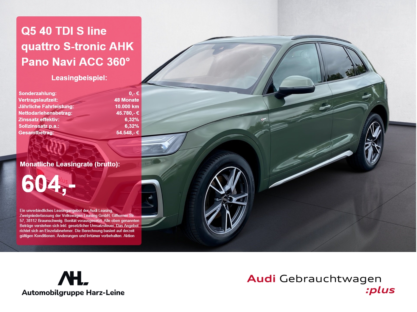 Q5 40 TDI S line quattro S-tronic AHK Pano Navi ACC 360°