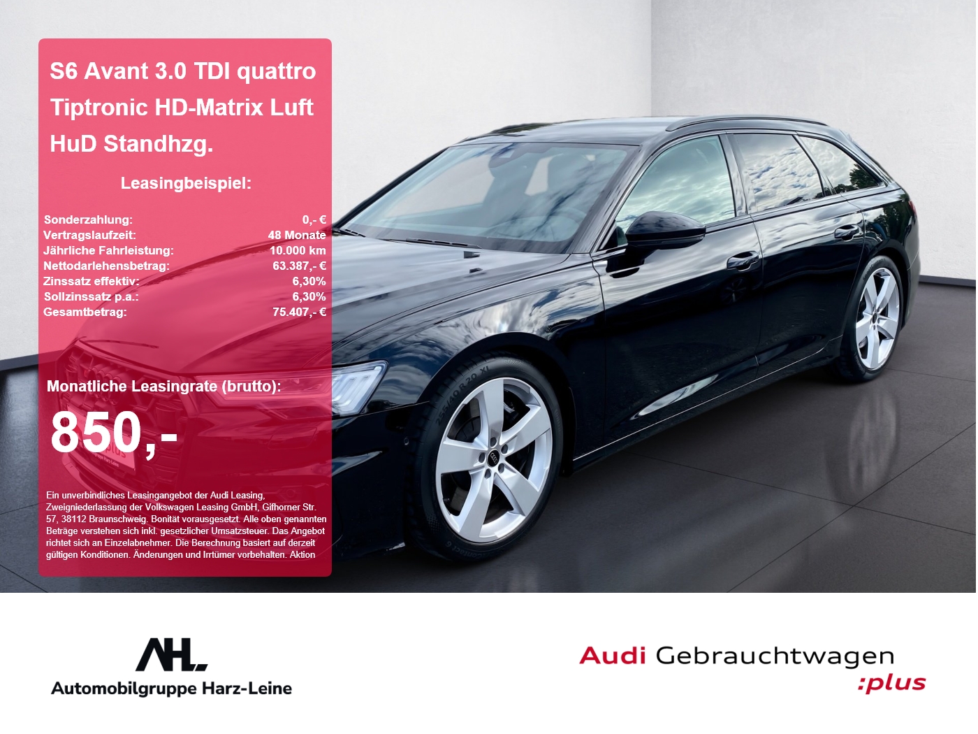 S6 Avant 3.0 TDI quattro Tiptronic HD-Matrix Luft HuD Standhzg.
