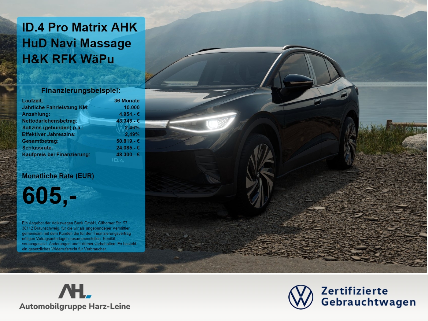 ID.4 Pro Matrix AHK HuD Navi Massage H&K RFK WäPu