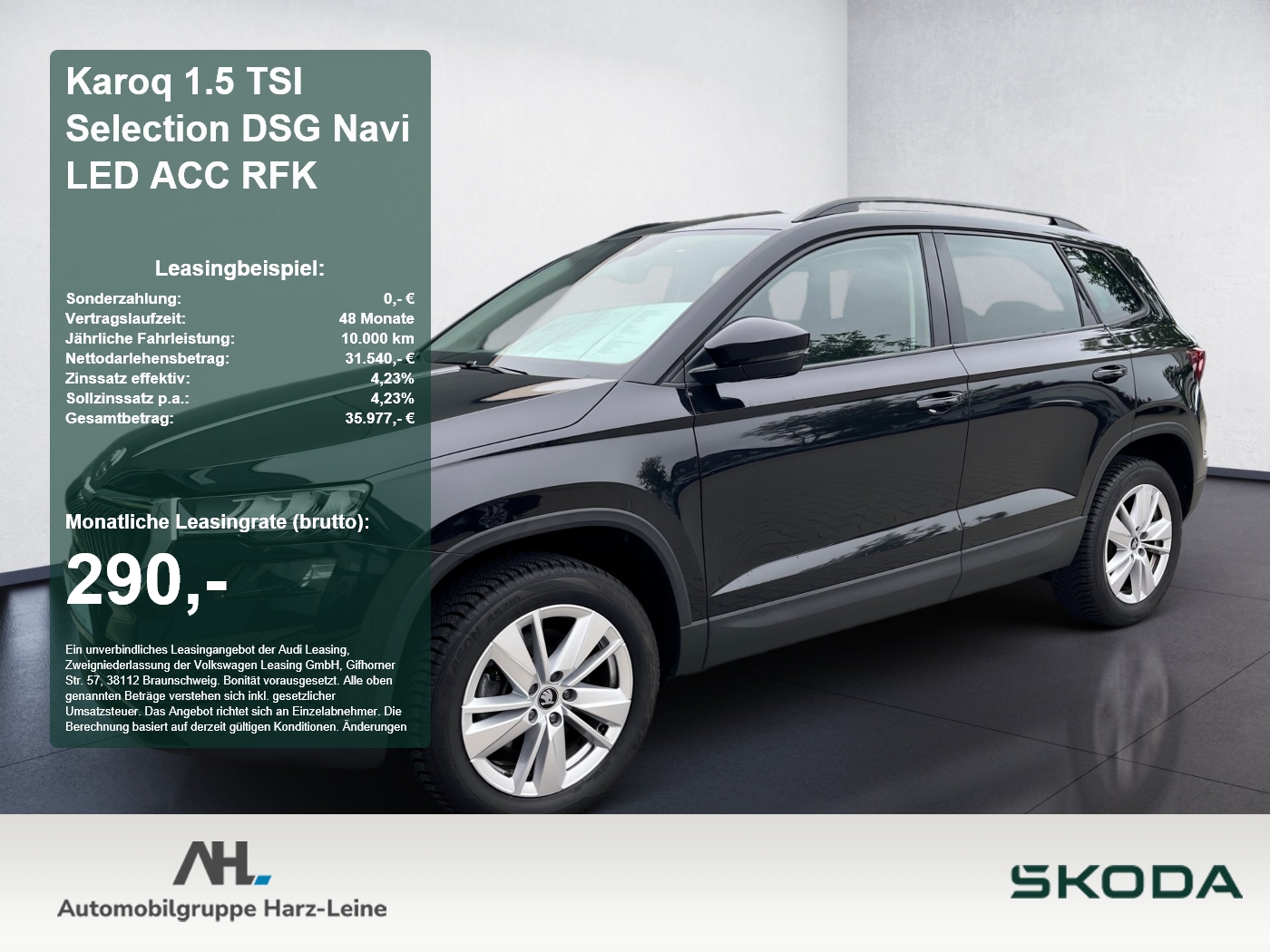 Karoq 1.5 TSI Selection DSG Navi LED ACC RFK