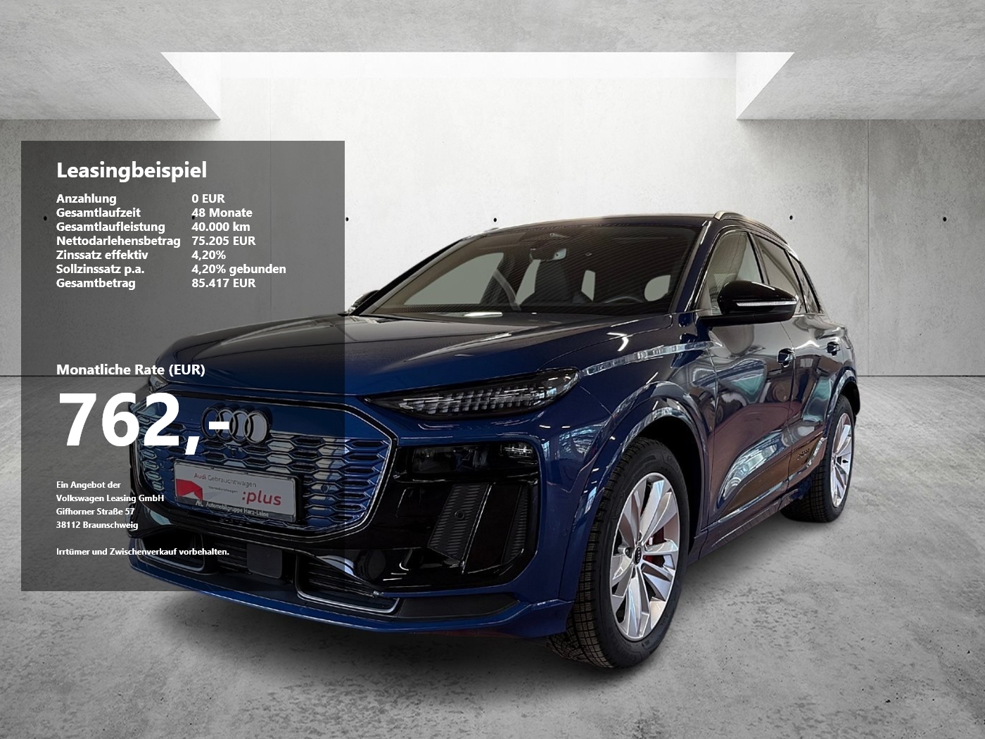 SQ6 e-tron quattro Edition One Matrix Navi ACC HuD Pano Luft AHK