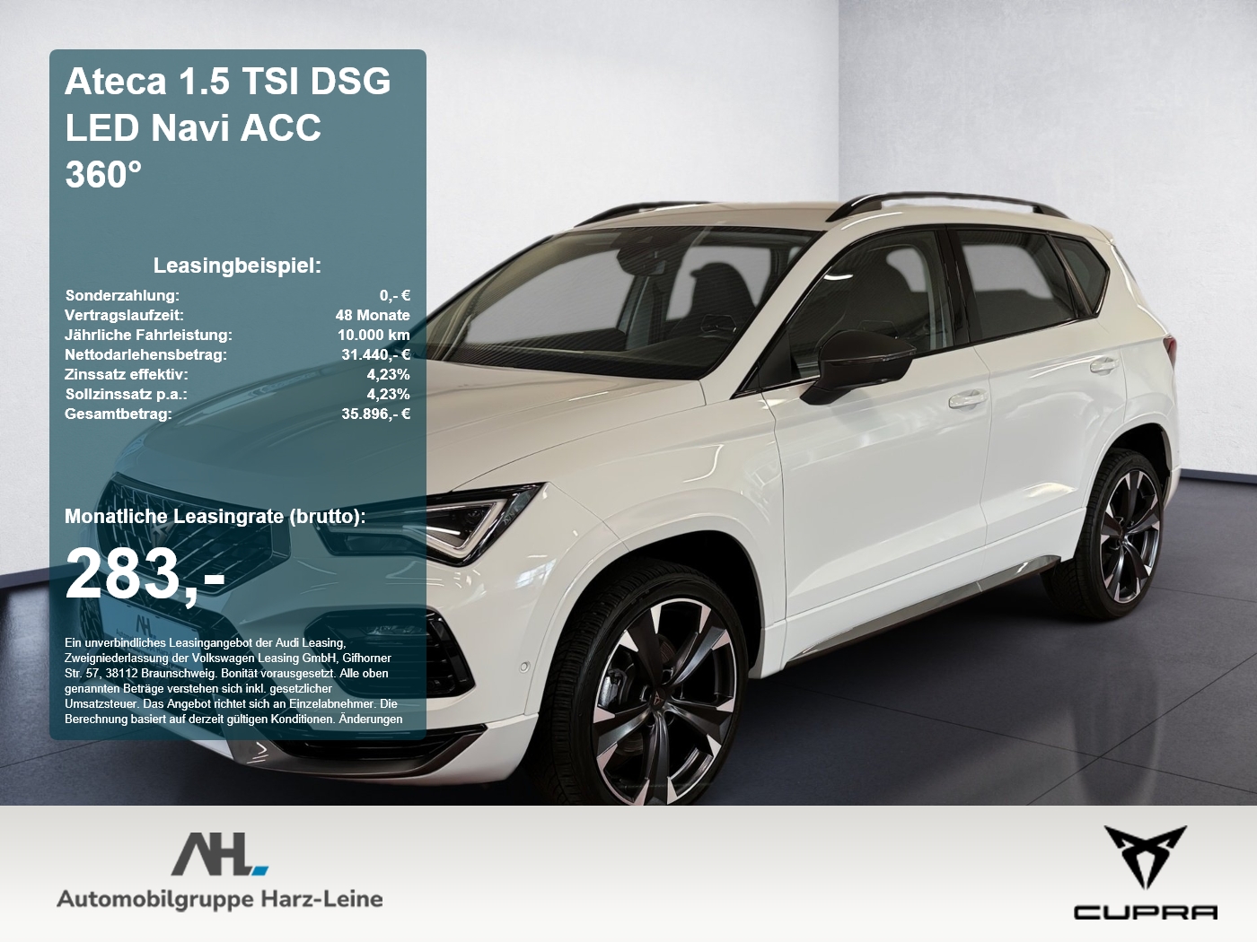 Ateca 1.5 TSI DSG LED Navi ACC 360° 360 ACC AUT