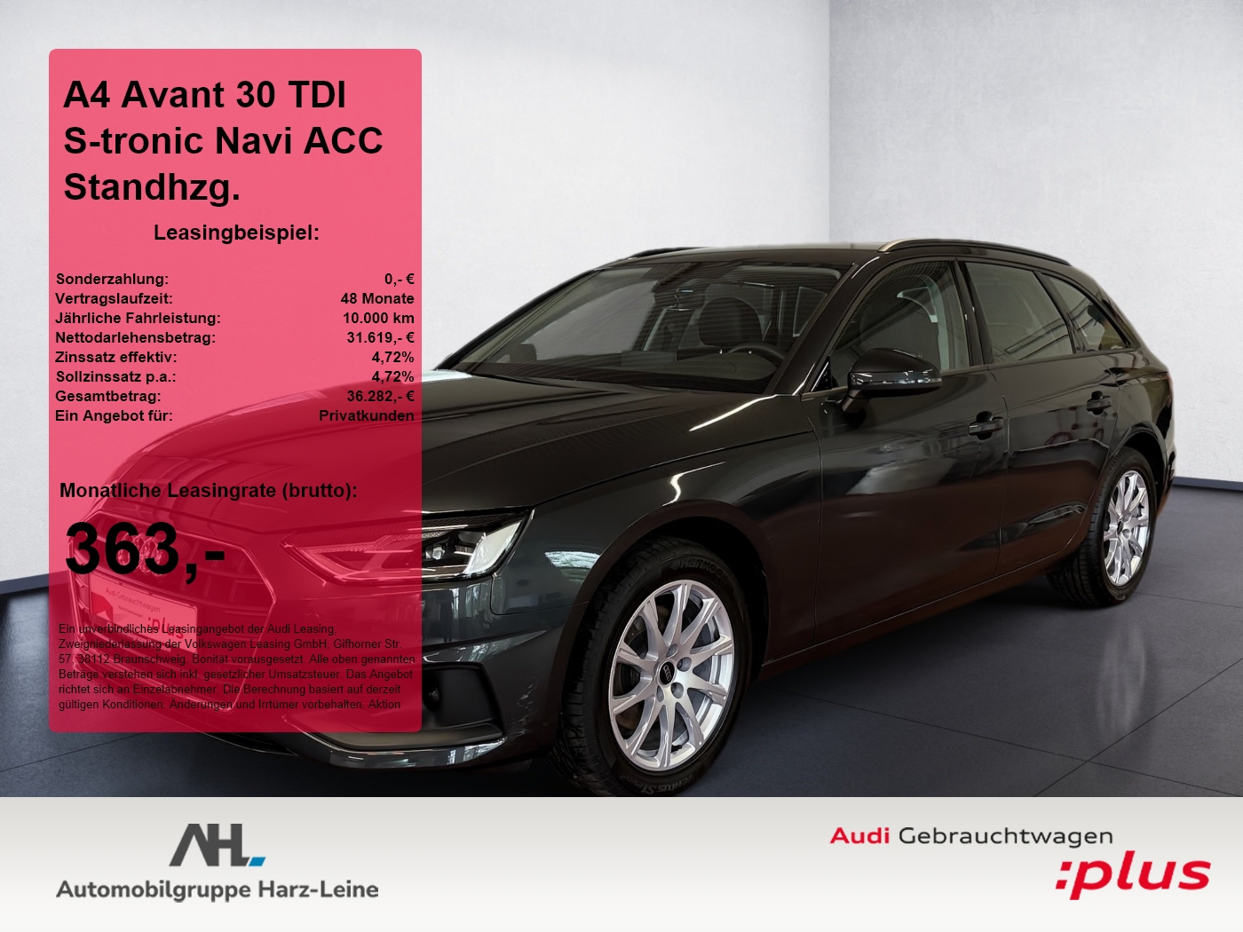 A4 Avant 30 TDI S-tronic Navi ACC Standhzg. ACC