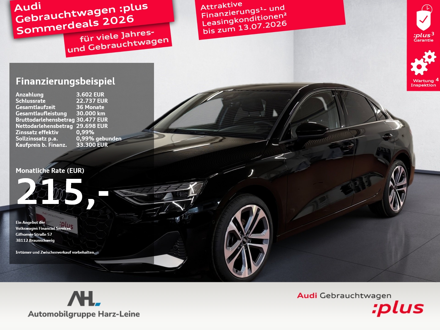 A3 Limousine 35 TFSI advanced S-tronic AHK Navi ACC LED RFK