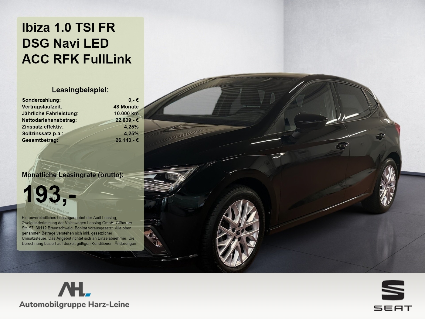 Ibiza 1.0 TSI FR DSG Navi LED ACC RFK FullLink