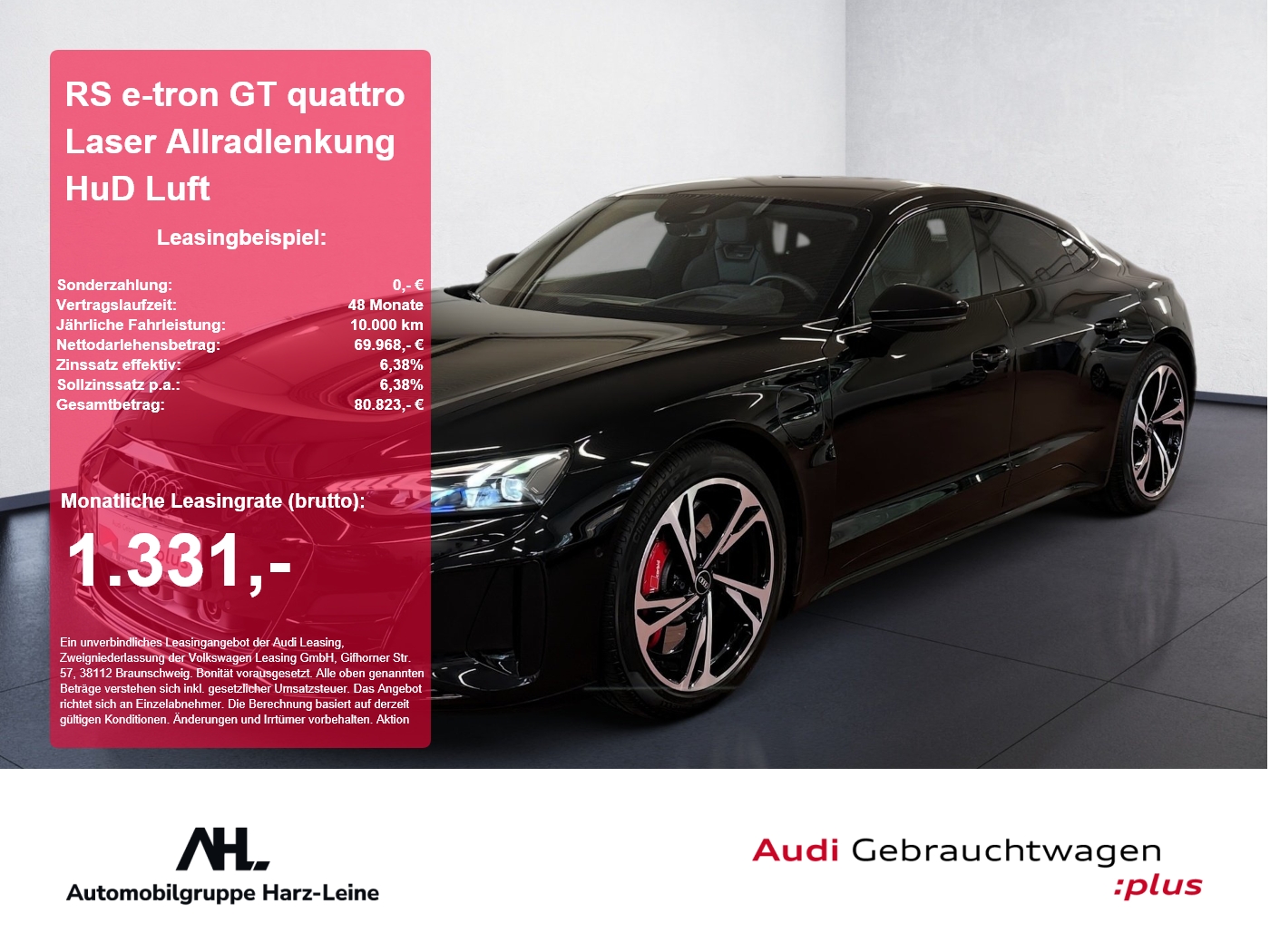 RS e-tron GT quattro Laser Allradlenkung HuD Luft