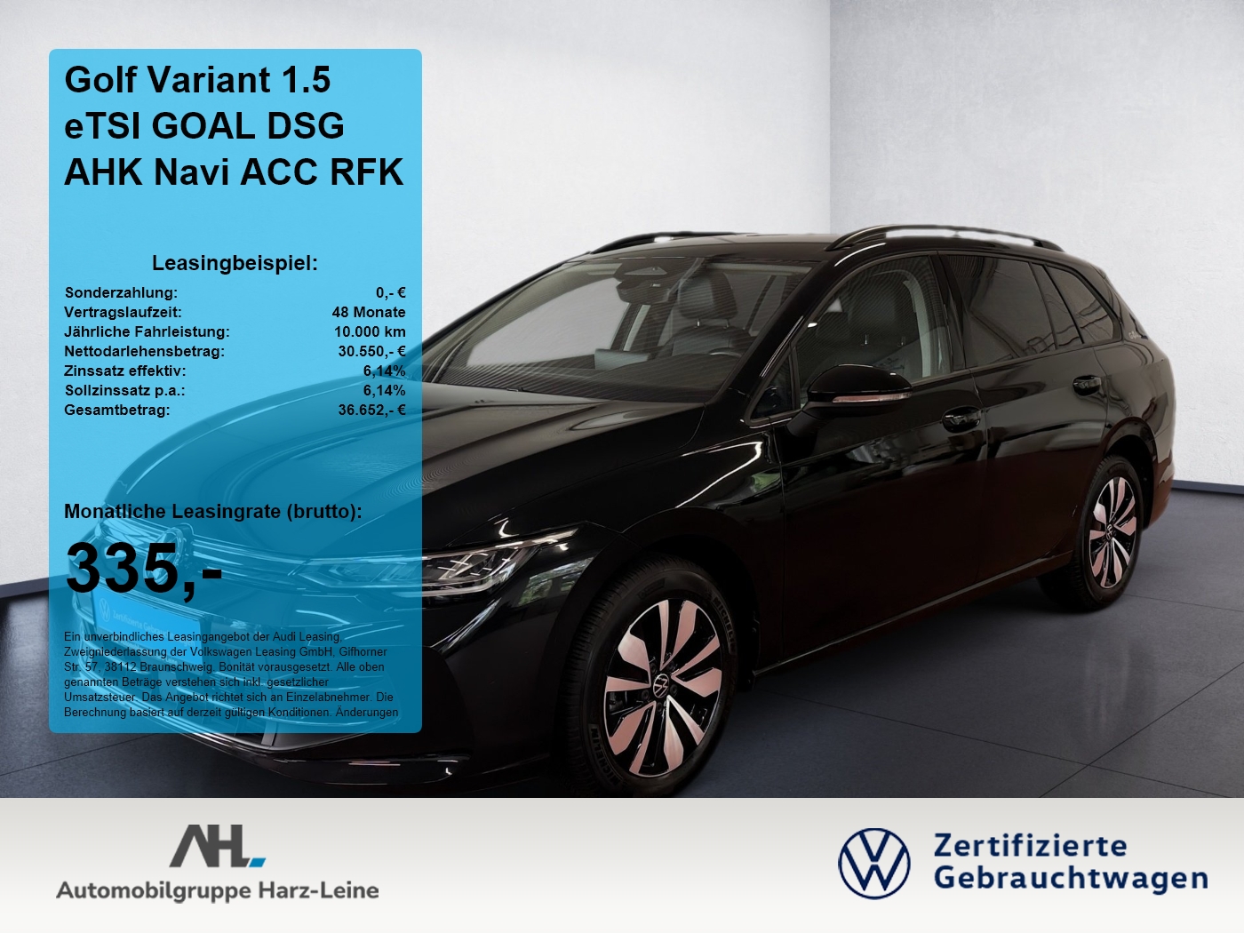Golf Variant 1.5 eTSI GOAL DSG AHK Navi ACC RFK