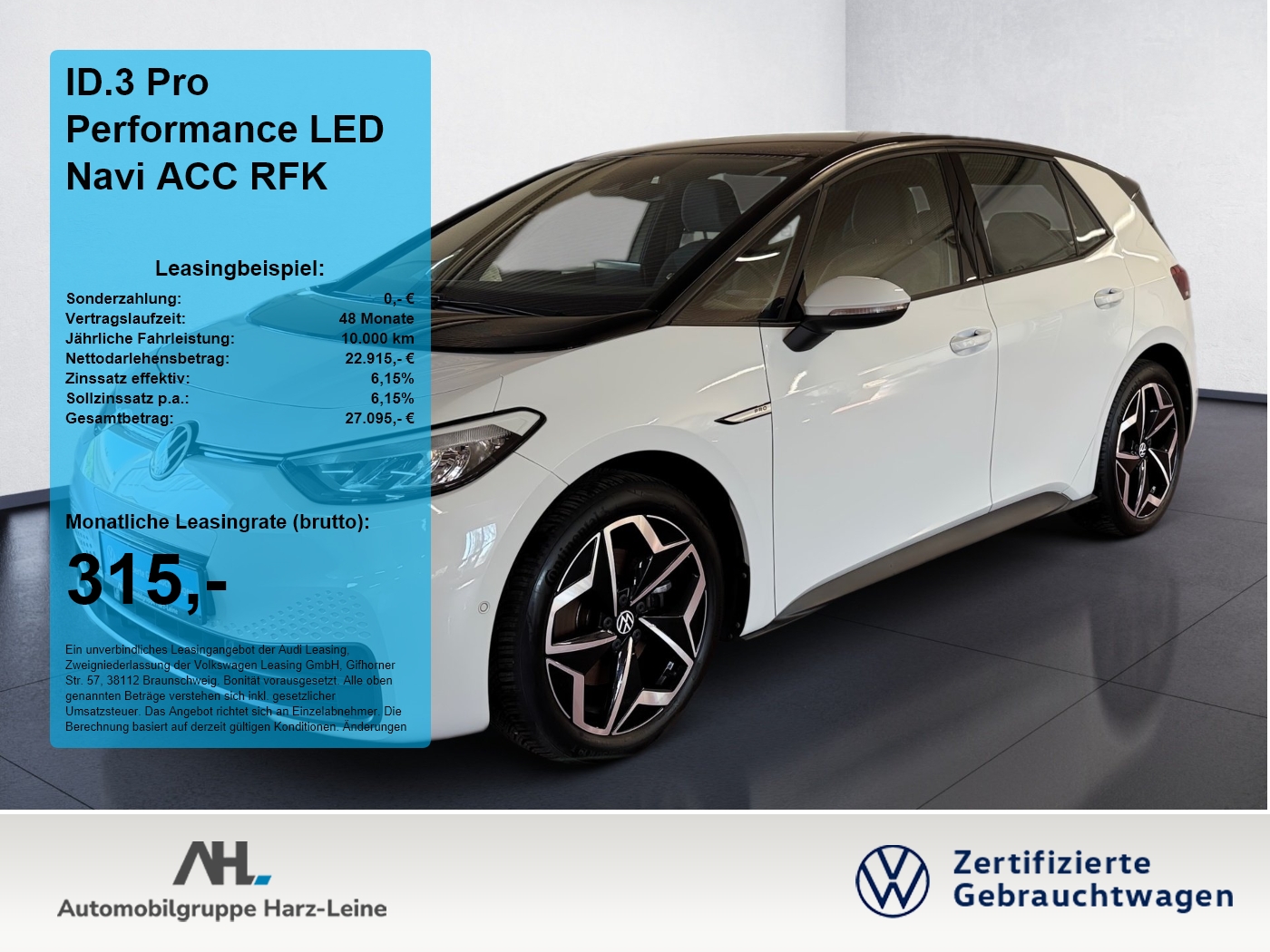 ID.3 Pro Performance LED Navi ACC RFK 2xKlima LM
