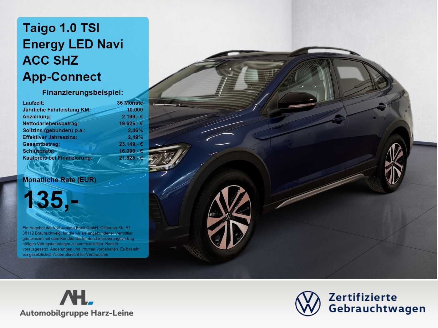 Taigo 1.0 TSI Energy LED Navi ACC SHZ App-Connect